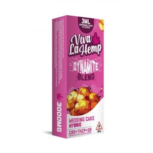 Viva La Hemp Dynamite Blend Disposable 3ML – Wedding Cake Hybrid | Screen Display