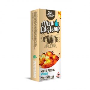 Viva La Hemp Dynamite Blend Disposable 3ML – White Fire OG Hybrid | Screen Display