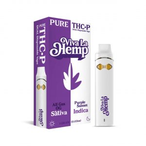 Viva La Hemp THCP Dual Disposable 1G – All Gas OG (Sativa) & Purple Sunset (Indica) | Dual Chamber