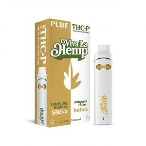 Viva La Hemp THCP Dual Disposable 1G – Laughing Buddha (Sativa) & Amnesia Haze (Indica) | Dual Chamber