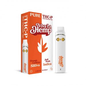 Viva La Hemp THCP Dual Disposable 1G – Orange Cookies (Sativa) & Jedi Kush (Indica) | Dual Chamber