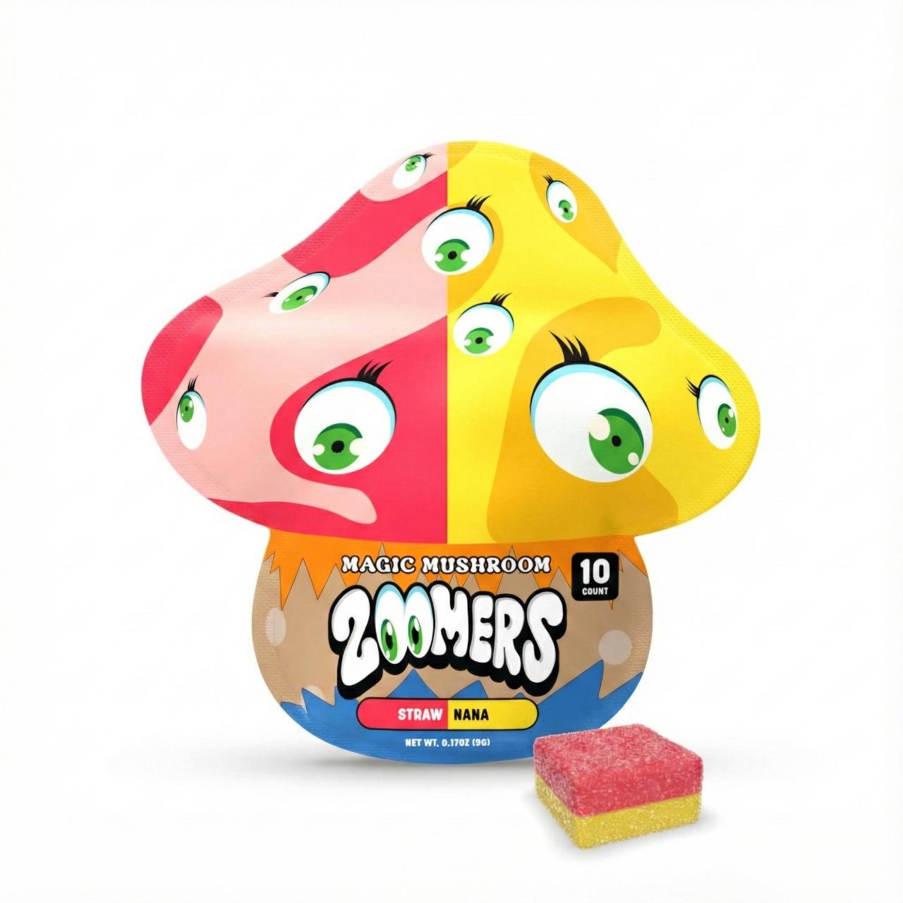 Zoomers DUO Magic Mushroom Gummies – Straw/Nana