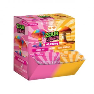 Zour Dream Edible Mushroom Gummies 60000MG – Rainbow Drip / Orange Dreamsicle (30CT)