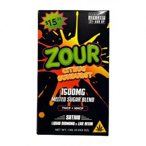 Zour THCP Melted Sugar Blend Disposable Vape 1.5G - Citrus Sunburst Sativa | Melted Sugar