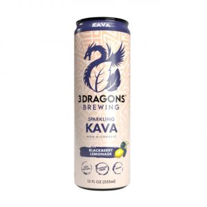 3 Dragons Brewing Sparkling Kava Soda – Blackberry Lemonade