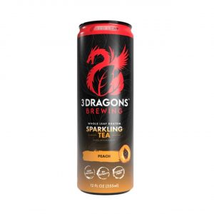 3 Dragons Brewing Kratom Sparkling Red Leaf Tea – Peach