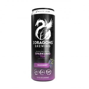 3 Dragons Brewing Kratom Sparkling White Leaf Tea – Blackberry