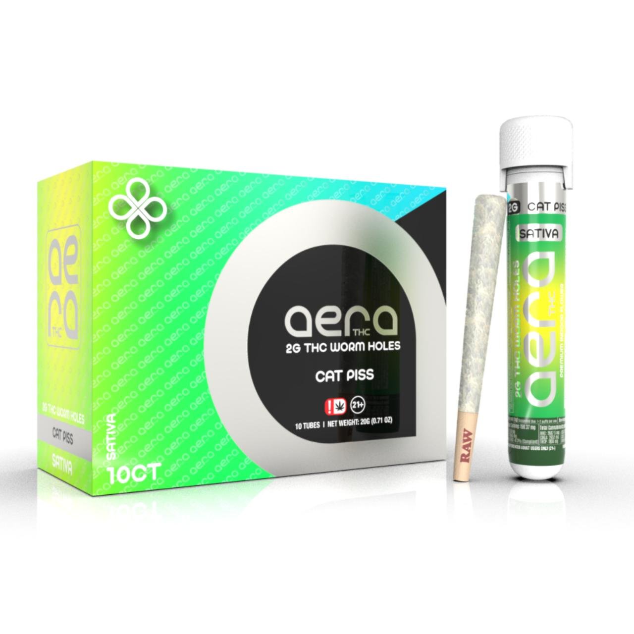 AERA THC D8/THCP Worm Holes 2G – Cat Piss Sativa