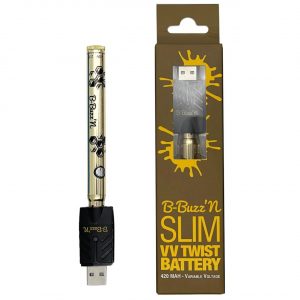 B-Buzz'n Slim VV Twist 420MAH Variable – Gold