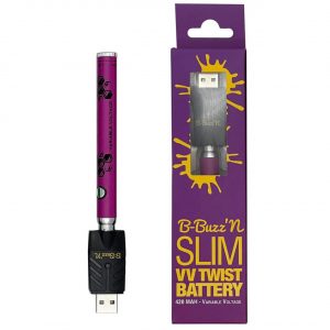 B-Buzz'n Slim VV Twist 420MAH Variable – Purple