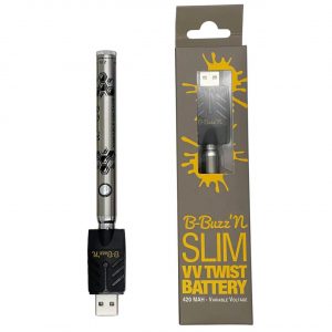 B-Buzz'n Slim VV Twist 420MAH Variable – Silver
