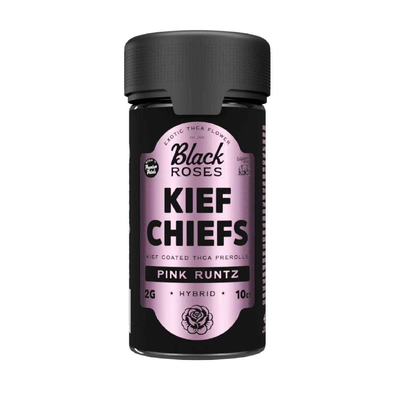 Black Roses KIEF CHIEFS THCA Prerolls 2G 10CT – Pink Runtz/Hybrid