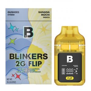 Blinkers FLIP Dual Chamber Disposables 2G – Gushers/Hybrid-Banana Mochi/Indica