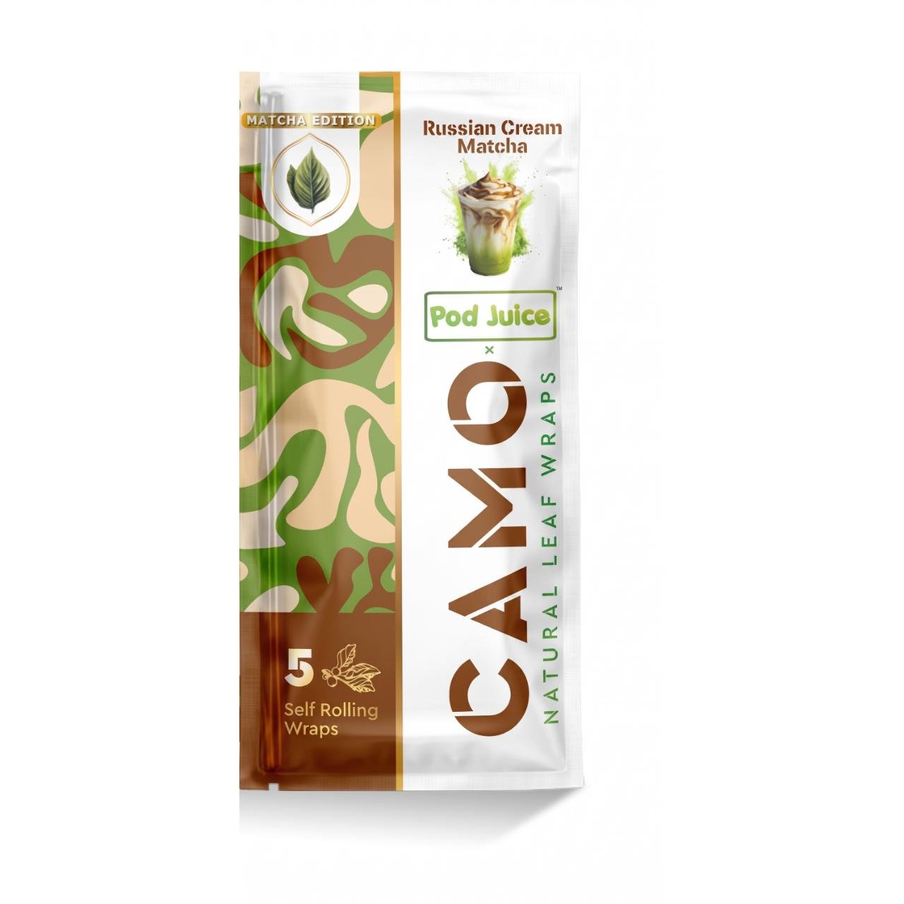 Camo X Pod Wraps Classic 1PK-5ct Matcha Edition – Russian Cream