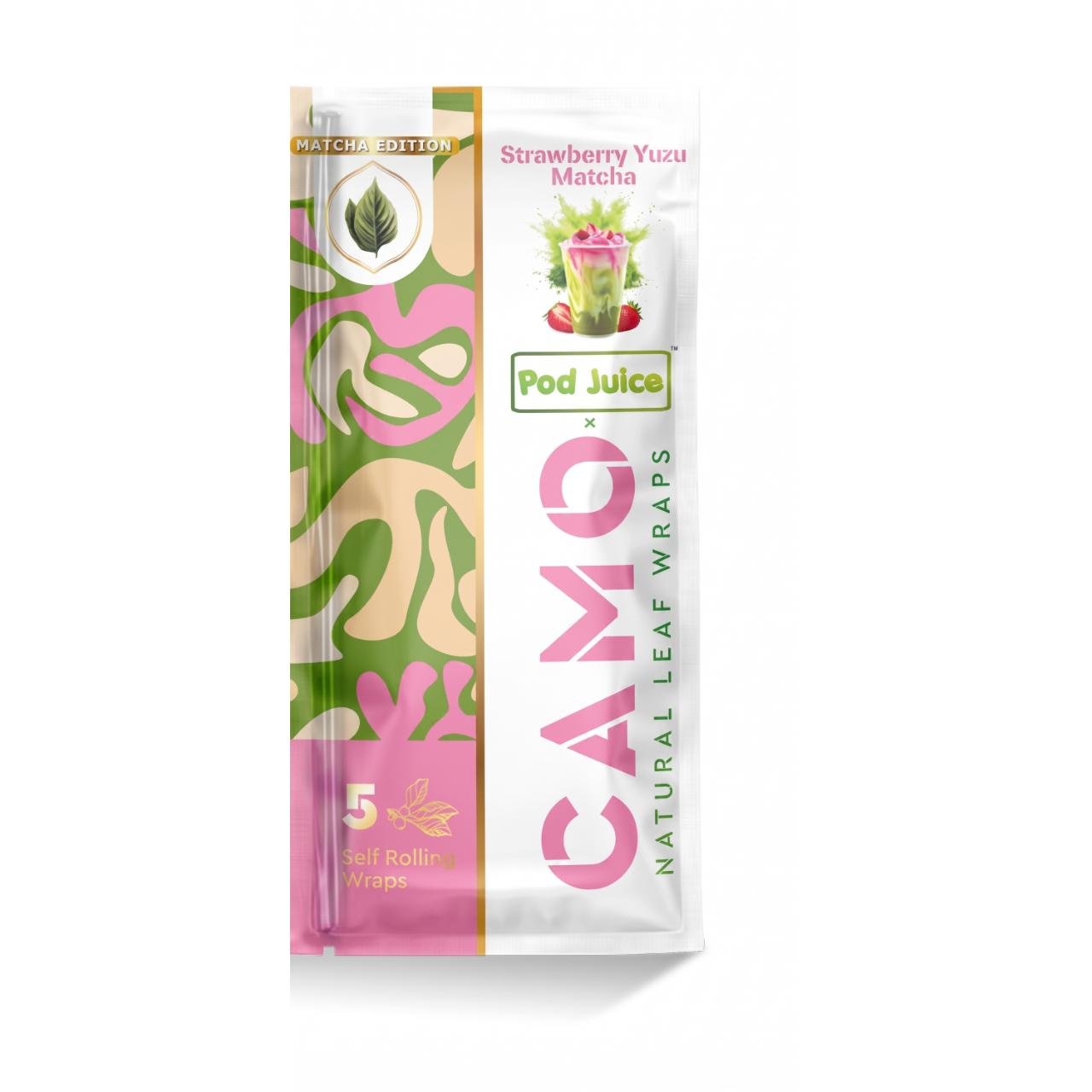Camo X Pod Wraps Classic 1PK-5ct Matcha Edition – Strawberry Yuzu