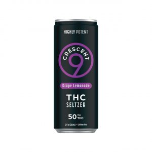 Crescent 9 THC Seltzer 12 OZ – Grape Lemonade