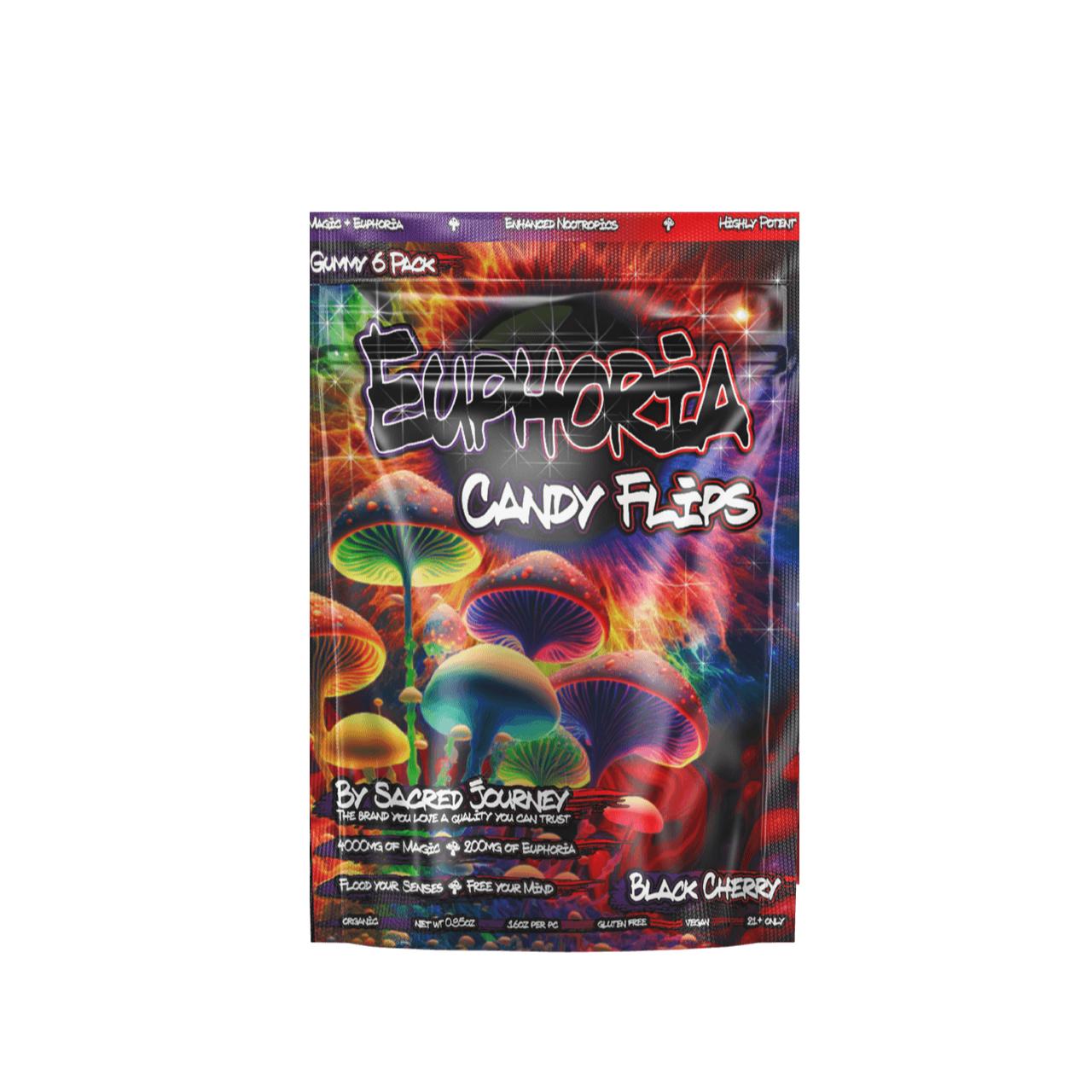 Euphoria Candy Flips Mushroom Gummies – Black Cherry