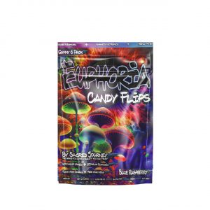 Euphoria Candy Flips Mushroom Gummies – Blue Raspberry