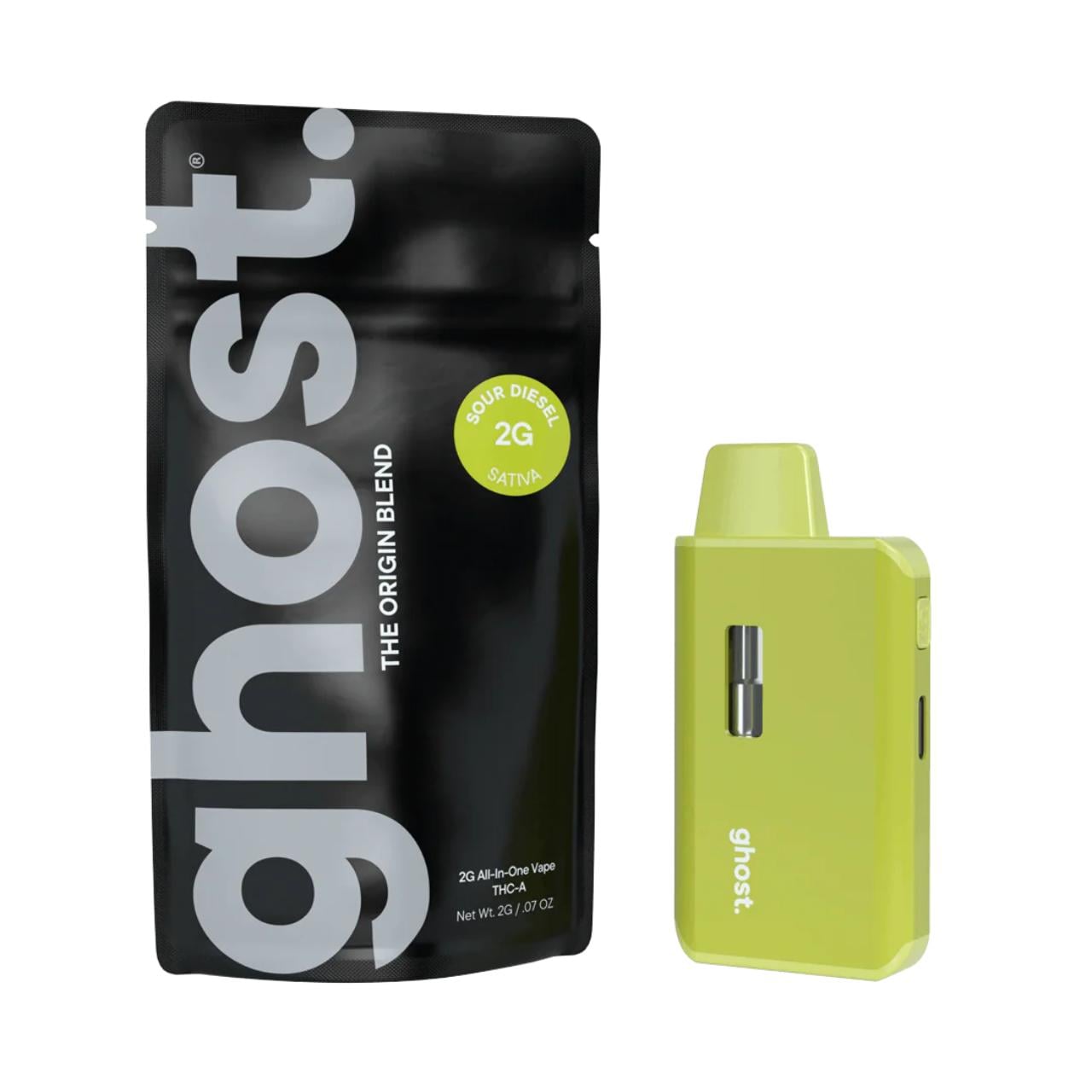 Ghost THC-A Origin Blend Disposable 2G – Sour Diesel/Sativa
