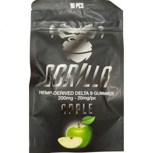 Gorilla Delta 9 THC Gummies 200MG 10PC – Apple
