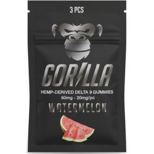 Gorilla Delta 9 THC Gummies 60MG 3PC – Watermelon