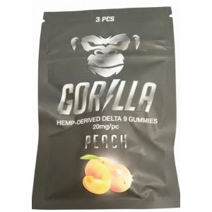 Gorilla Delta 9 THC Gummies 60MG 3PC – Peach