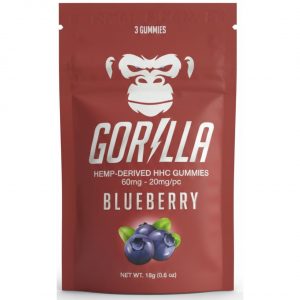 Gorilla HHC Gummies 60MG 3PC – Blueberry