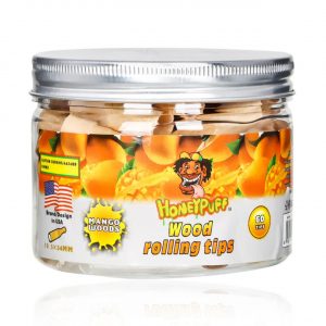 HONEYPUFF WOOD ROLLING TIPS JAR 60CT - Mango Woods