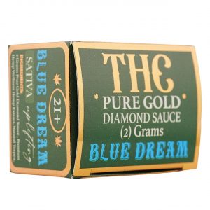 Hemp Wellness Pure Gold THC Diamond Sauce Dabs 2G – Blue Dream/Sativa