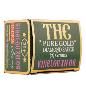 Hemp Wellness Pure Gold THC Diamond Sauce Dabs 2G – King Louis Xiii/Indica