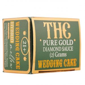 Hemp Wellness Pure Gold THC Diamond Sauce Dabs 2G – Wedding Cake (Hybrid)