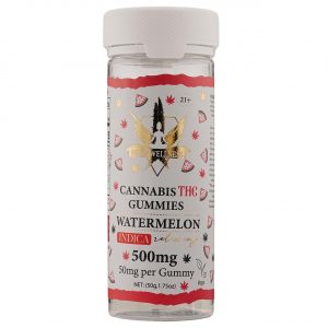 Hemp Wellness Pure Gold THC Gummies 500MG – 10CT – Watermelon (Indica)