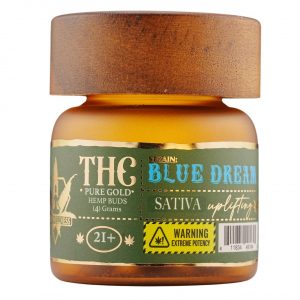 Hemp Wellness Pure Gold THC Hemp Buds 4G – Blue Dream (Sativa)