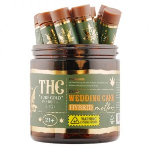 Hemp Wellness Pure Gold THC Prerolls 1.5G – Apple Fritter Hybrid | 12CT