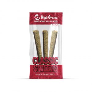 High Grams THCP Infused Prerolls 3CT – 6G – Classic Sweets