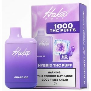 Huka Puff THC-P/HHC Low Strength Hybrid THC Disposable – 1000 Puffs - Grape Ice