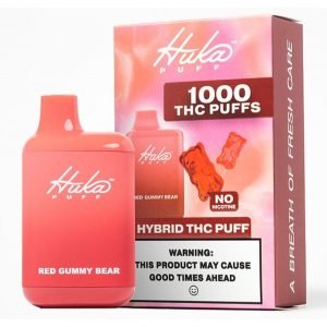 Huka Puff THC-P/HHC Low Strength Hybrid THC Disposable – 1000 Puffs - Gummy Bear