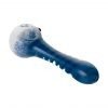 Human Grade IO Twist Hand Pipe – White Frit with Blue