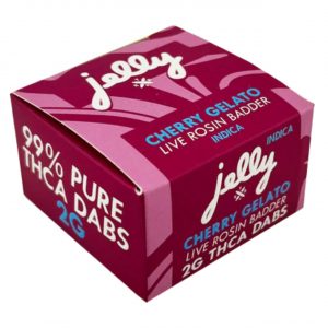 Jelly THCA Live Rosin Badder Dabs 2G – Cherry Gelato Indica