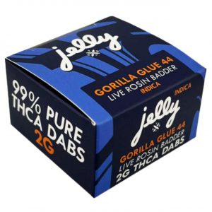 Jelly THCA Live Rosin Badder Dabs 2G – Gorilla Glue Indica