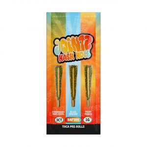 Jointz THC Hash Hole PreRolls 1G – Godfather OG - Sour Diesel - Strawberry Cough Sativa | 1PK-3CT