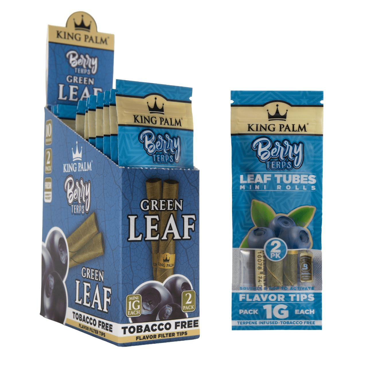 King Palm Mini Rolls – 20PK- 2CT