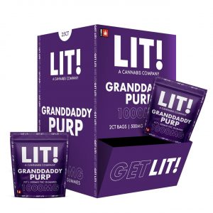 LIT THC Gummies 1000MG – Granddaddy Purple | 25CT