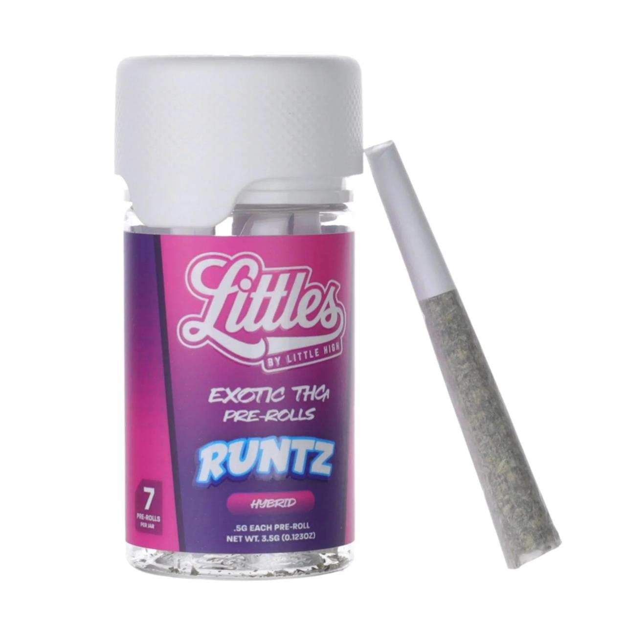 Littles Exotic THCA Prerolls 7CT Pack – Runtz Hybrid