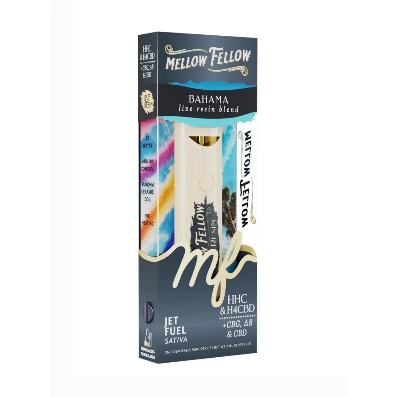 Mellow Fellow Bahama Live Resin Blend Disposable 2ML – Jet Fuel/Sativa