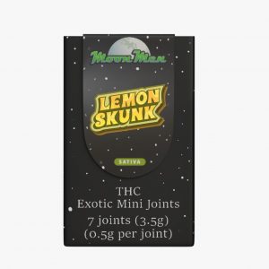 Moon Men THC Exotic Mini Joints 3.5G – 7CT – Lemon Shunk (Sativa)