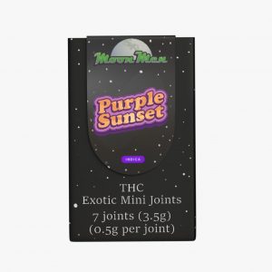 Moon Men THC Exotic Mini Joints 3.5G – 7CT – Purple Sunset (Indica)