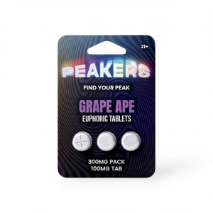 Peakers Euphoric Blend Tablets 300MG-3CT – Grape Ape