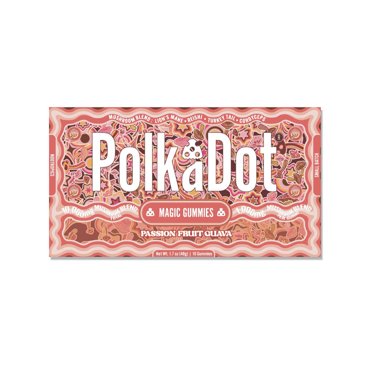 Polk A Dot Mushroom Magic Gummies 1PK-10CT – Passion Fruit Guava