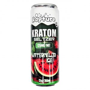 Rapture Kratom Seltzer 12 OZ (125 MIT) – Watermelon Ice